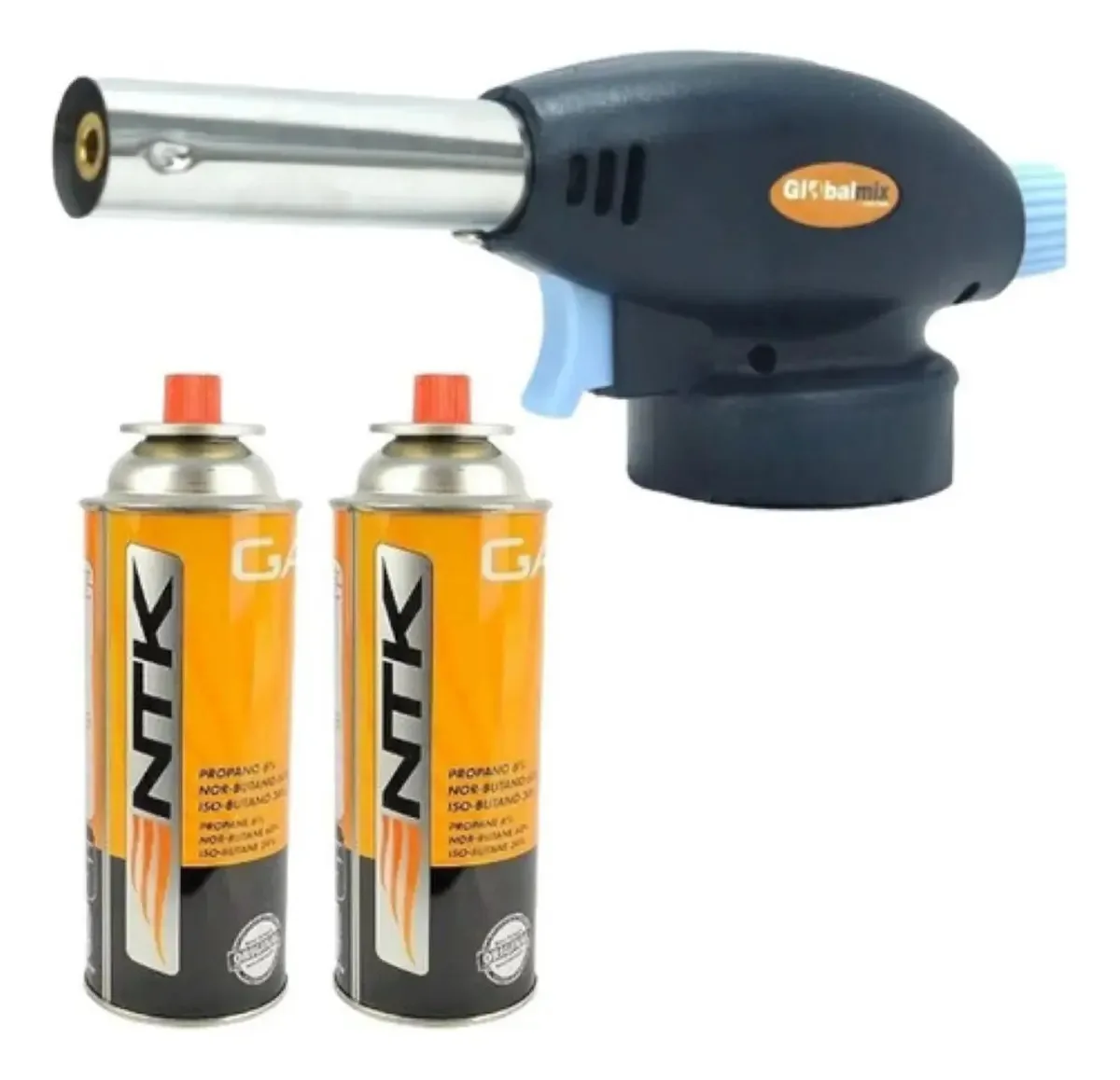 Maçarico Culinário Gt6019 Gás Butano Solda Regulagem 2refil