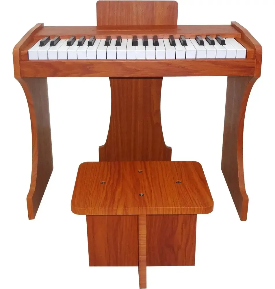 Piano Digital Infantil De Madeira Rhythmic 37 Teclas