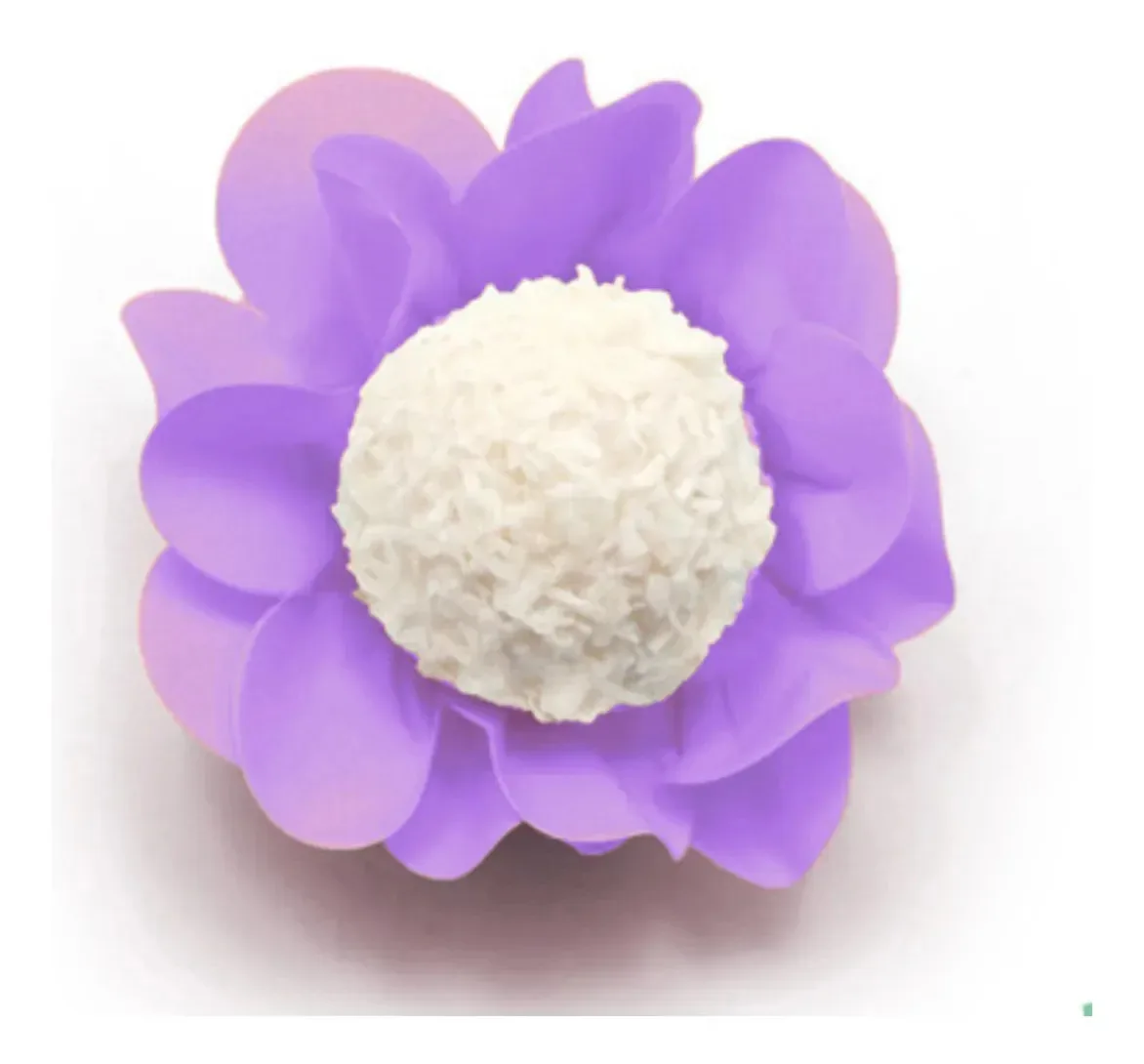 40 Forminhas Para Festa Casamento Doces Finos Style Flor Lilás