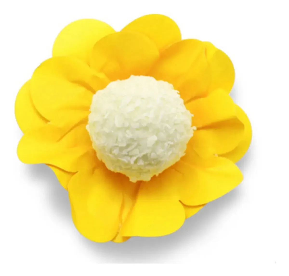 40 Forminhas Para Festa Casamento Doces Finos Style Flor Amarelo