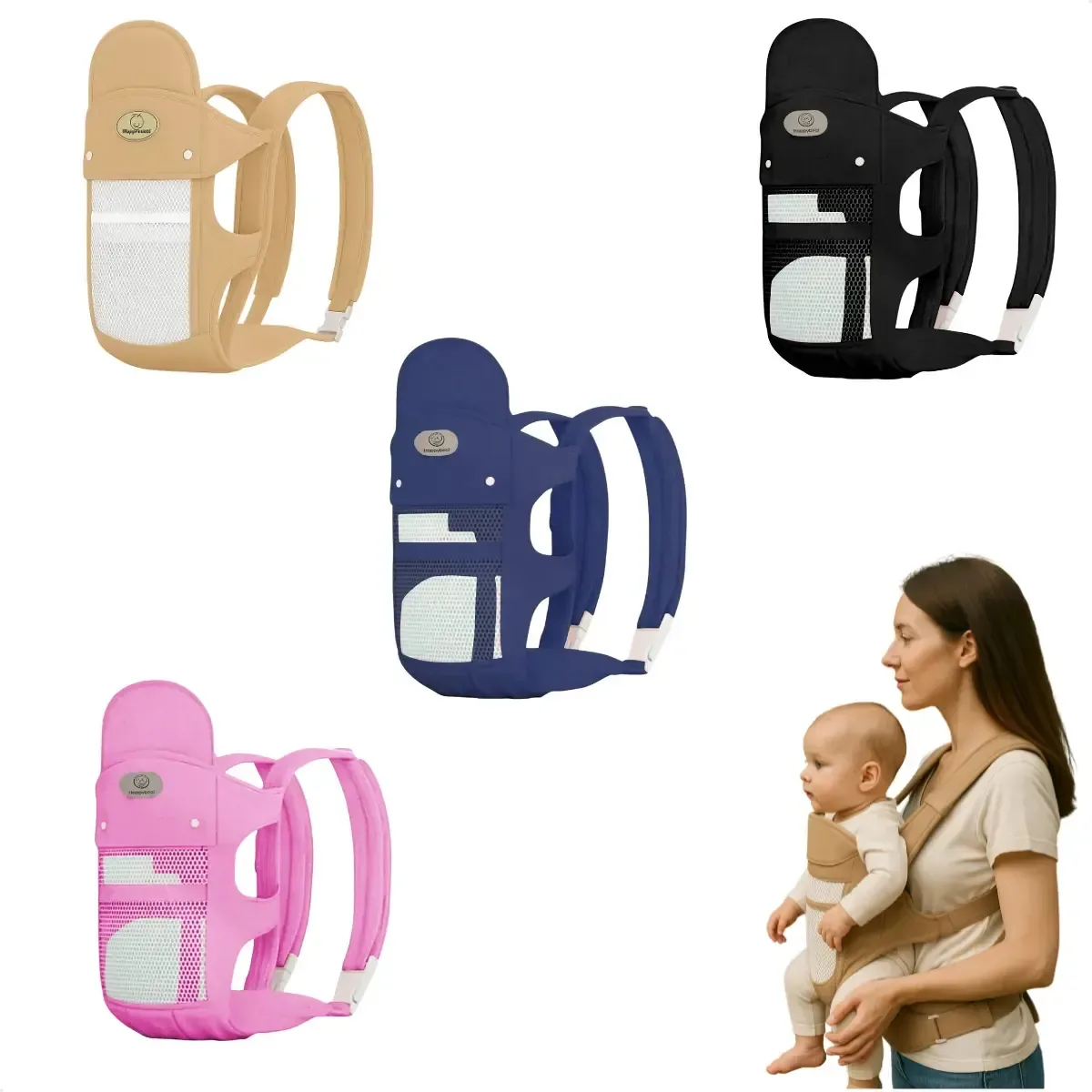 Canguru Para Bebês Widder Ergobaby Panda Cor Rosa