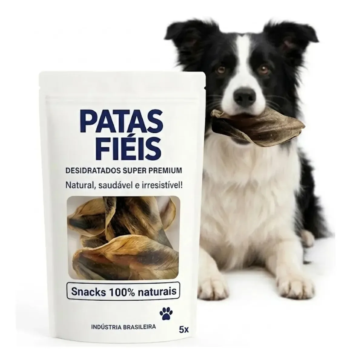 Kit 10 Orelhas Bovinas Naturais Desidratadas Higienizadas Natural