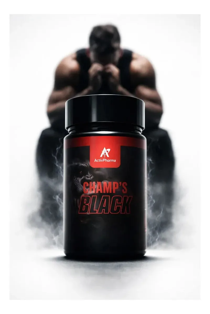 Black Libido Masculina Performance Sexual Natural 120 Caps Sem Sabor