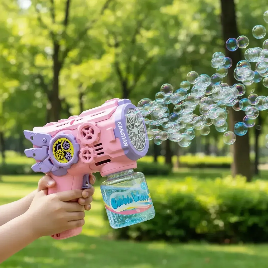 Pistola Lança Bolhas De Sabão Arminha Bubble Gun Kasatian Co