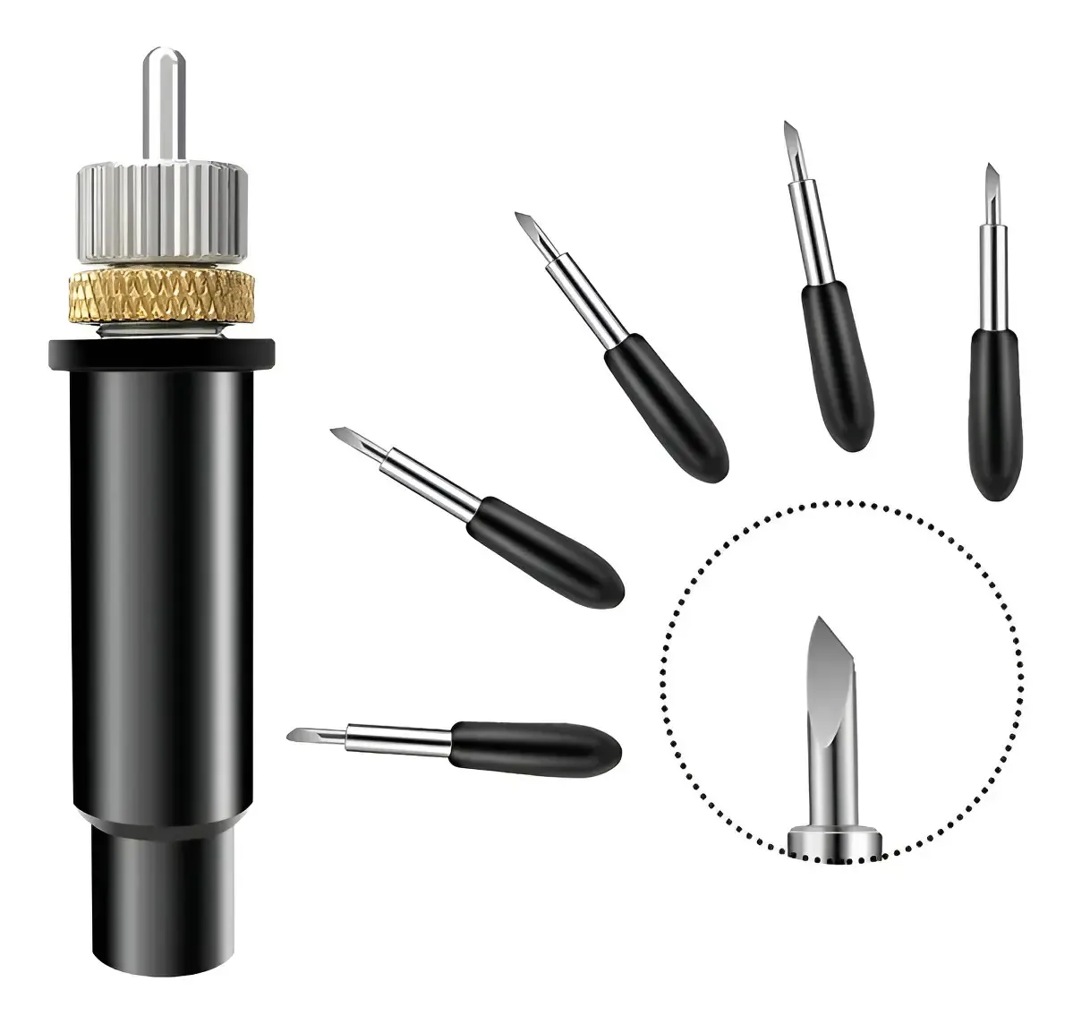 Suporte Reg+5 Lâminas Corte Profundo Cricut Explorer Air 2mm Ângulo de corte 60