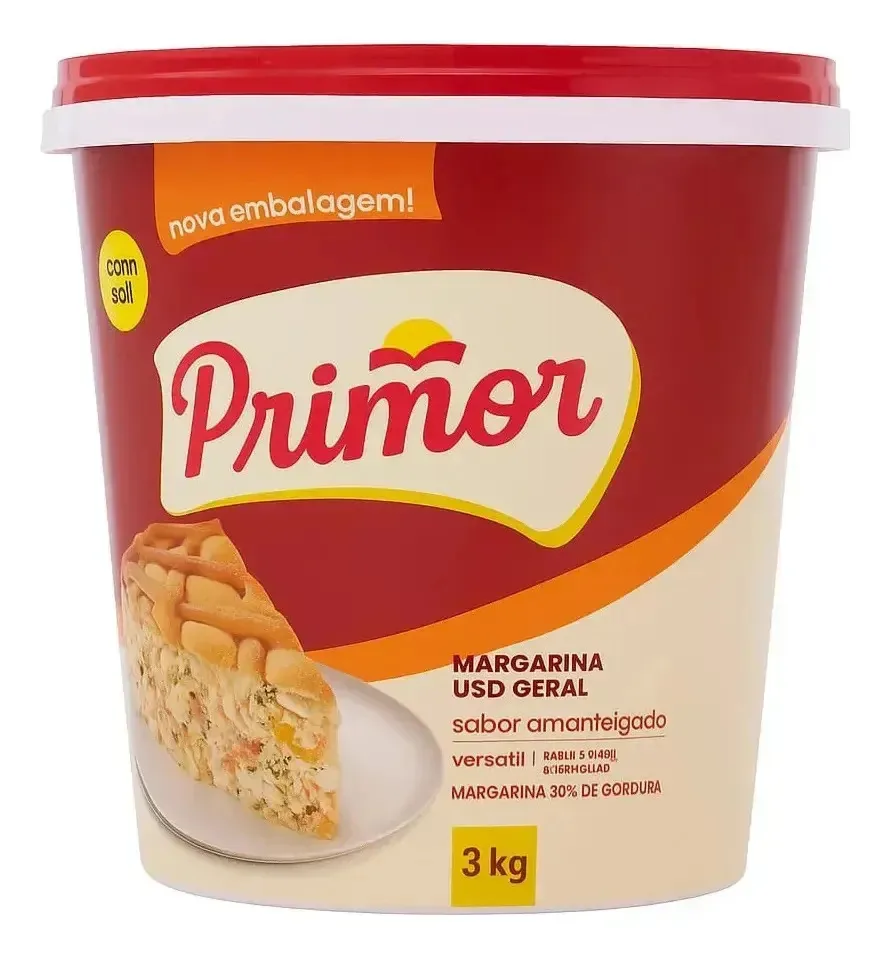 Margarina Amanteigada Com Sal Primor Balde 3kg