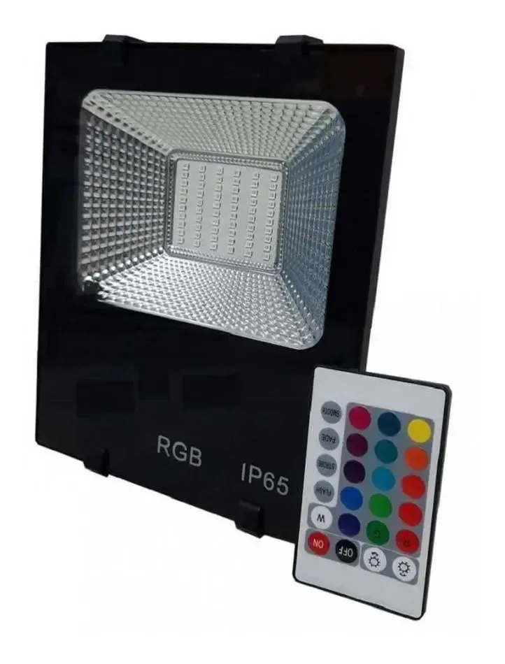 Refletor Led Rgb 20w Ip65 Bivolt C/ Controle E Memória 110v/220v (bivolt)