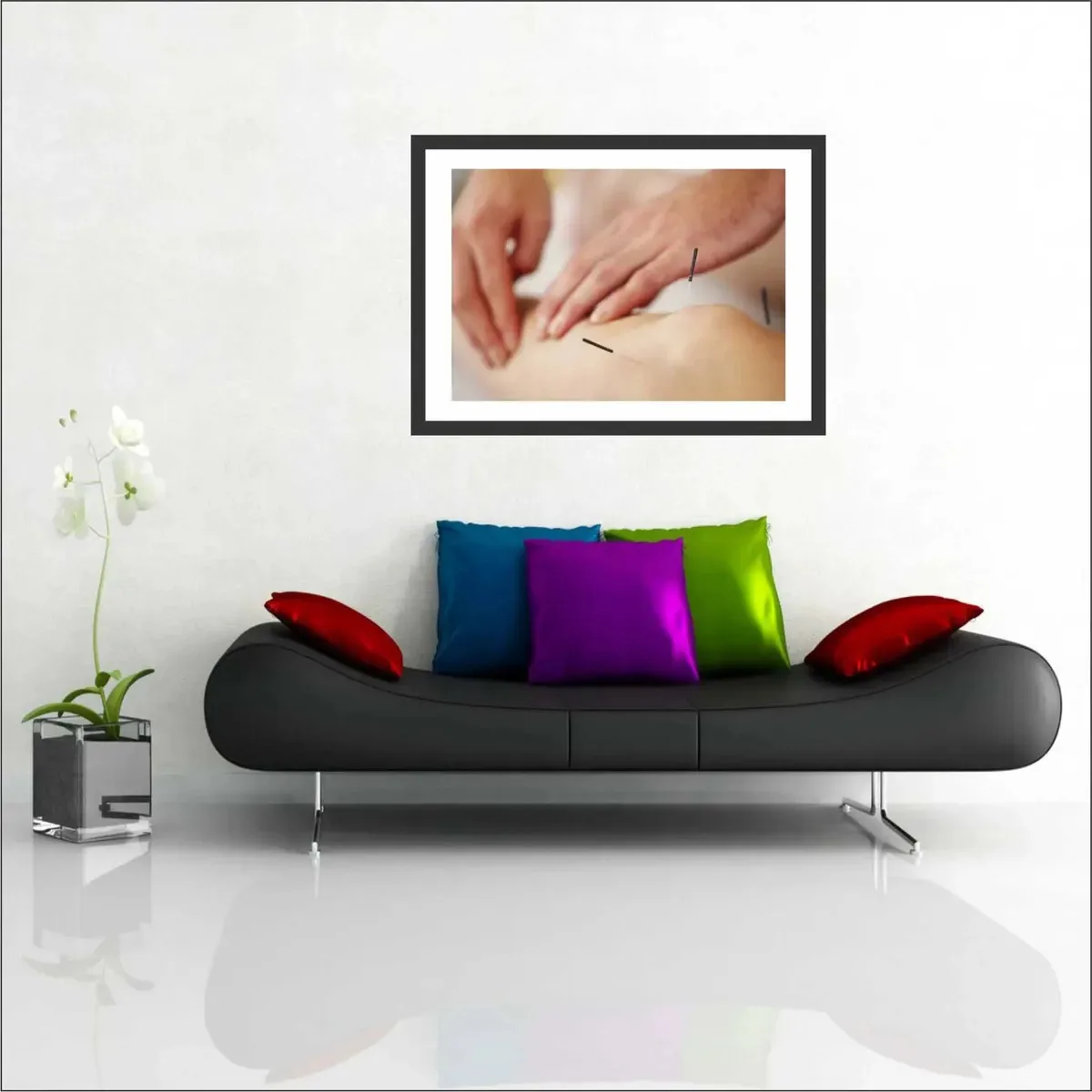 Quadro Decorativo Acupuntura Consultórios Medicina T02