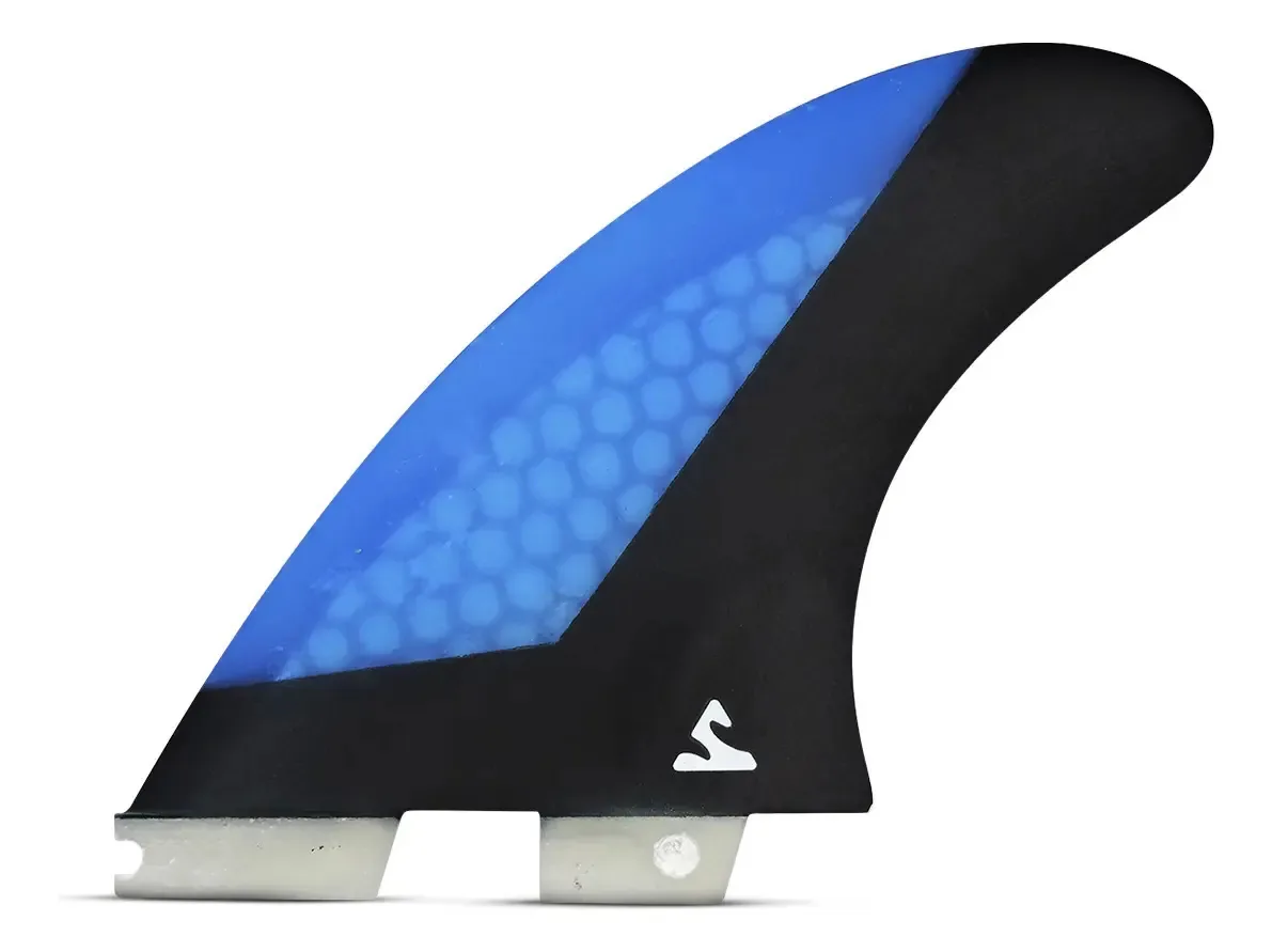 Quilha Surf Rígida Fcs2 Triquilha Large Performance Soulfins Cor Azul Tamanho Grande M5