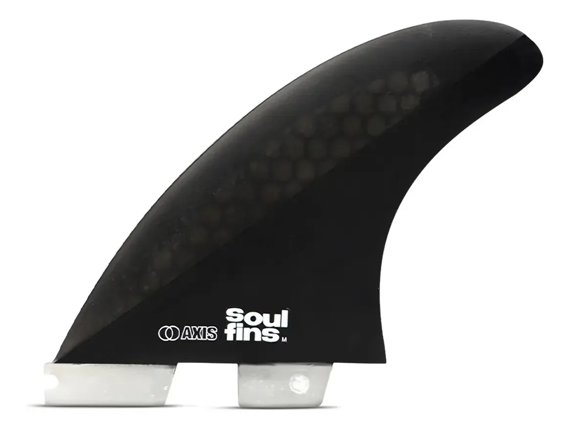 Quilha Surf Rígida Fcs2 Triquilha Large Performance Soulfins Cor Preto Tamanho Grande M5