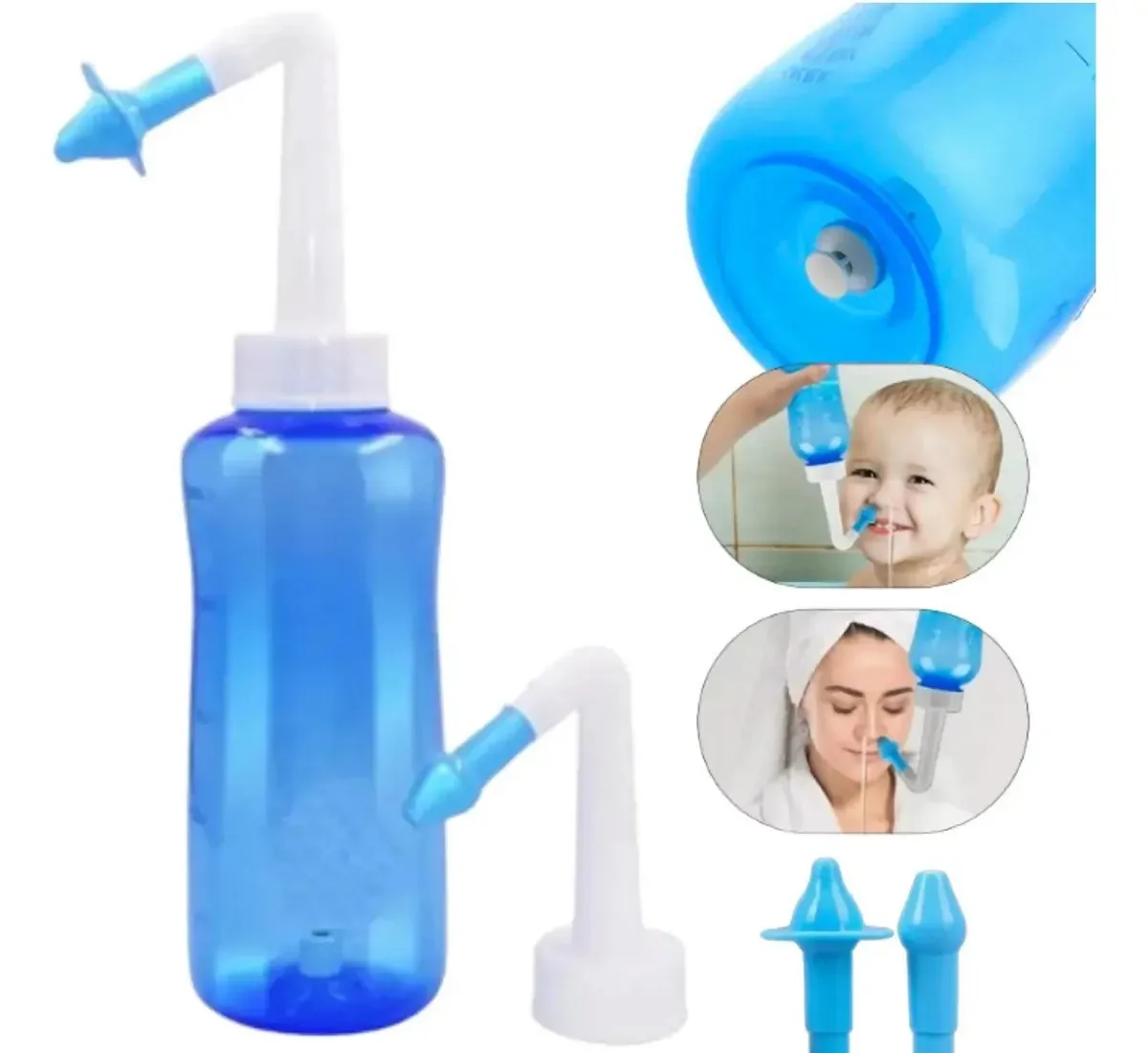 Limpador Nasal Infantil E Adulto Regulador De Jato Ajustável