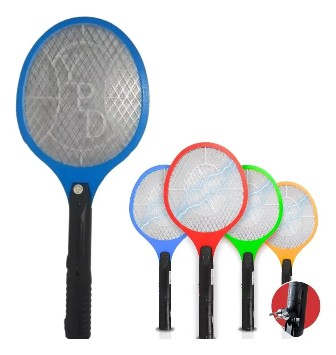 Raquete Mata Insetos Mosquito Elétrica Recarregável Bivolt