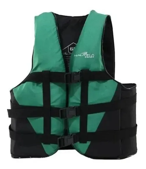 Colete Salva-vidas Até 60kg - Verde E Preto - 60kg