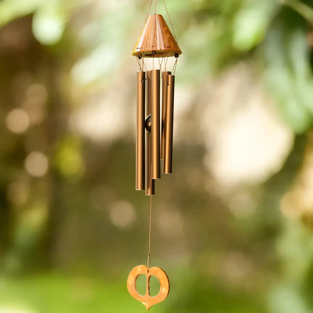 Sino Dos Ventos Mensageiro Dos Ventos Coco Metal Mini Bronze