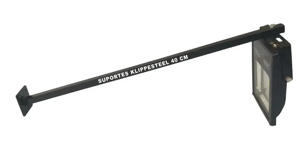 Kit 4 Suportes para Refletor de Aço 40 cm com Base Inclinada