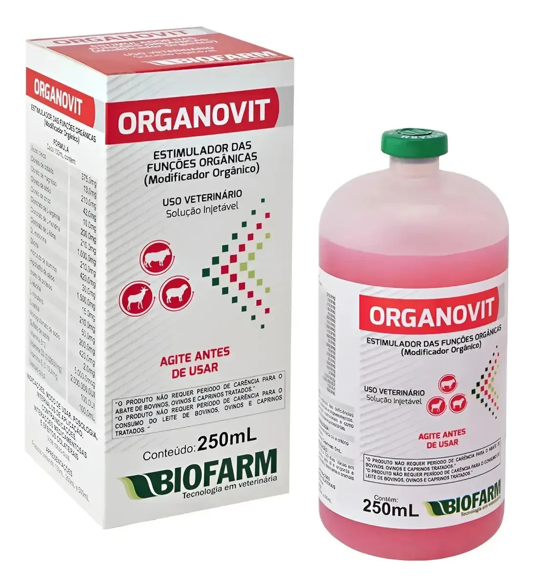 Organovit 250ml Complexo Vitamínico Para Bovinos