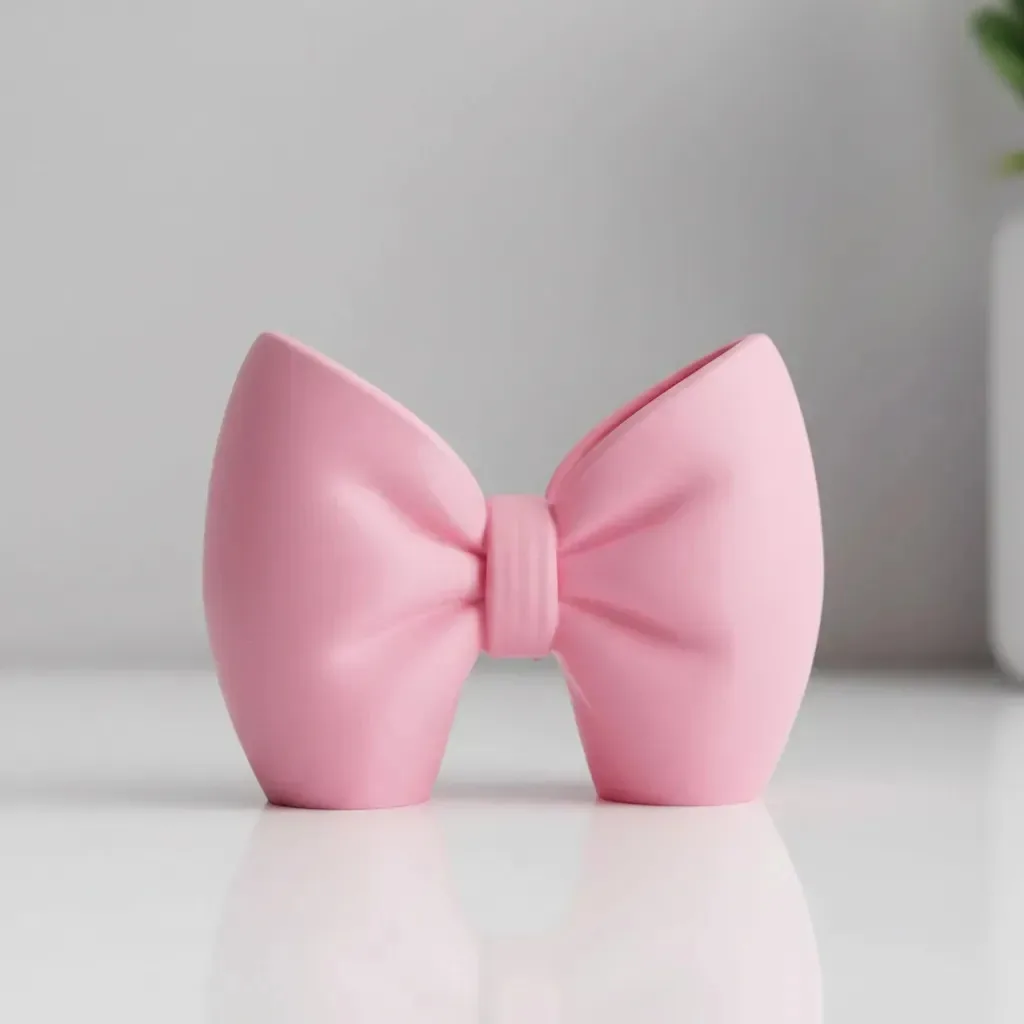 Porta Pincéis Maquiagem Laço Rosa Aesthetic Penteadeira Rosa
