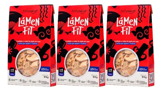 Kit 3x: Lamen Fit Holysoup 95g