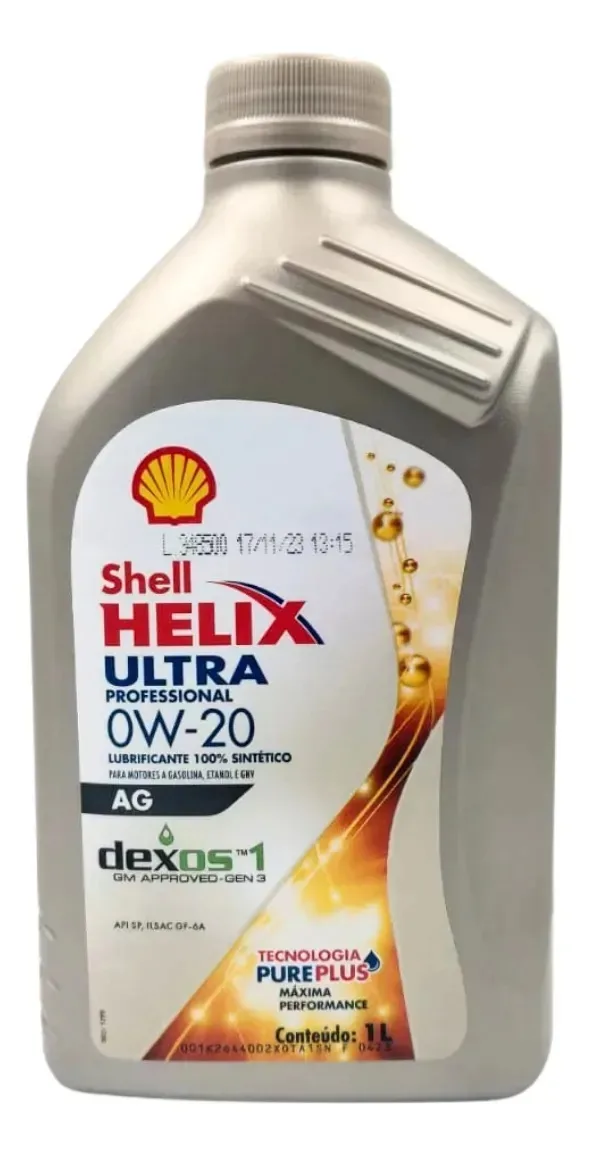Óleo De Motor Shell Professional 0w20 100% Sintético 6l