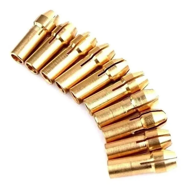 Kit 10 Pinças Para Micro Retífica 0,5mm A 3,2mm Charbs