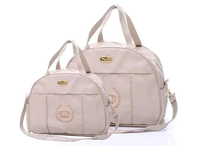Kit Bolsas Bebê Maternidade Dream 2 Bege Bege Liso