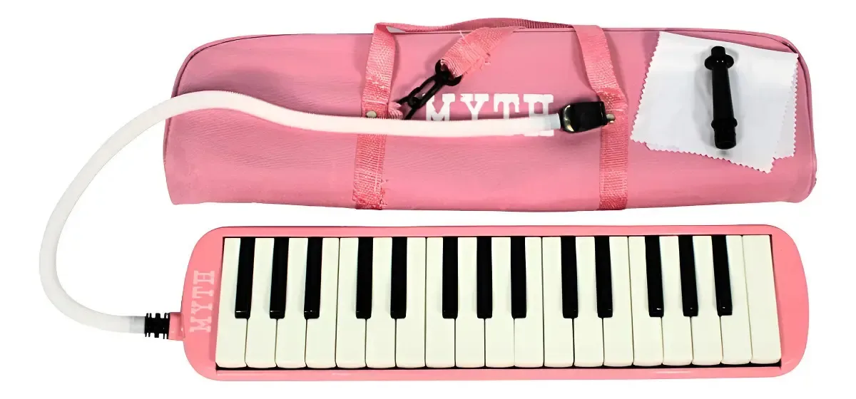 Escaleta Rosa 32 Teclas Com Capa E 2 Bocais Spanking Myth
