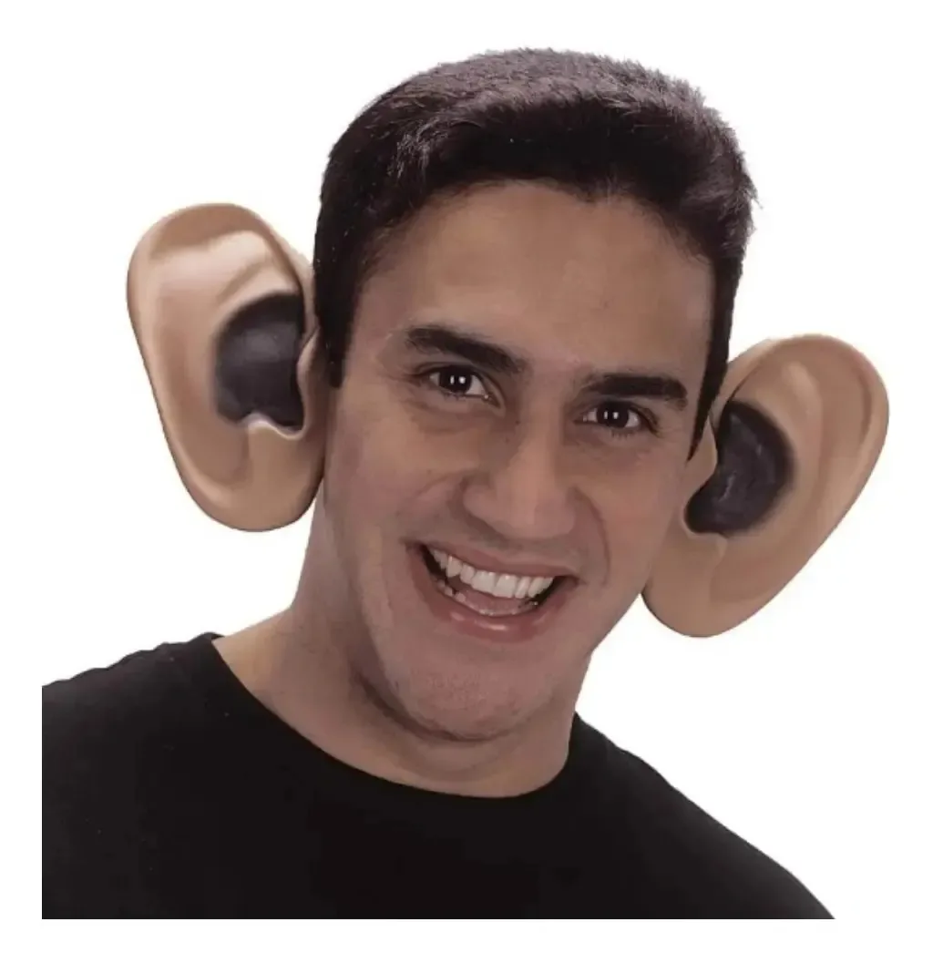 Orelhão - Orelha Gigante - Latex - Muito Engraçada Bege (tom Pele)
