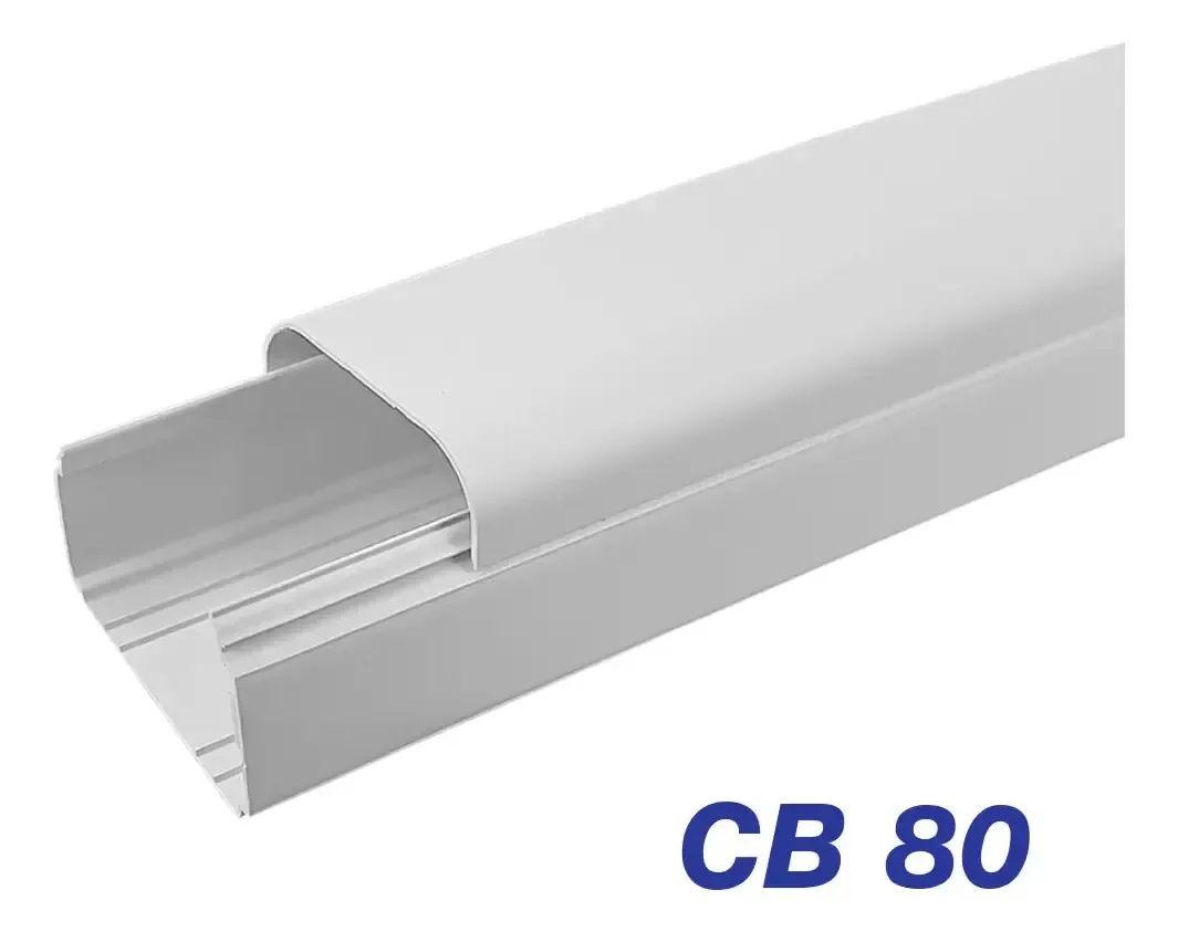 Canaleta Split Cb 80 2 Metros Branco