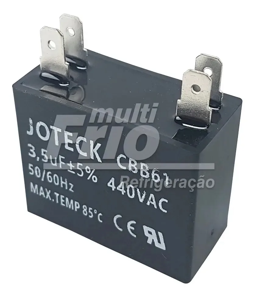 Capacitor 440v - 3,5 Mf Quatro Terminais