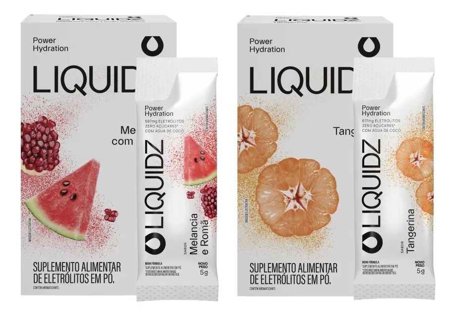 Liquidz® Eletrólitos Zero Açúcar 2 Sabores - 2cx - 12 Sachês
