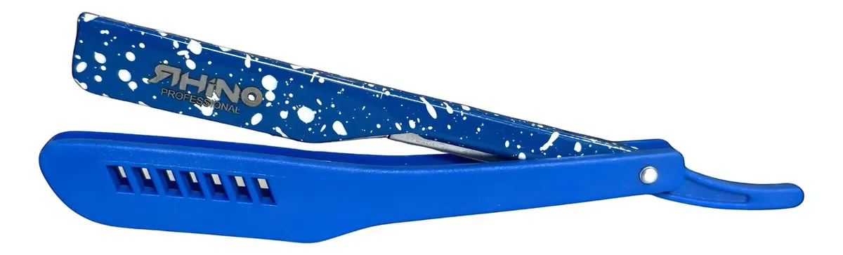 Suporte de barbear profissional Rhino Blue Blue