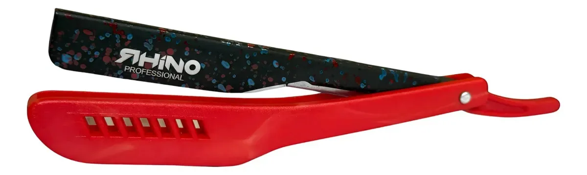 Suporte de barbear profissional Rhino Red Red