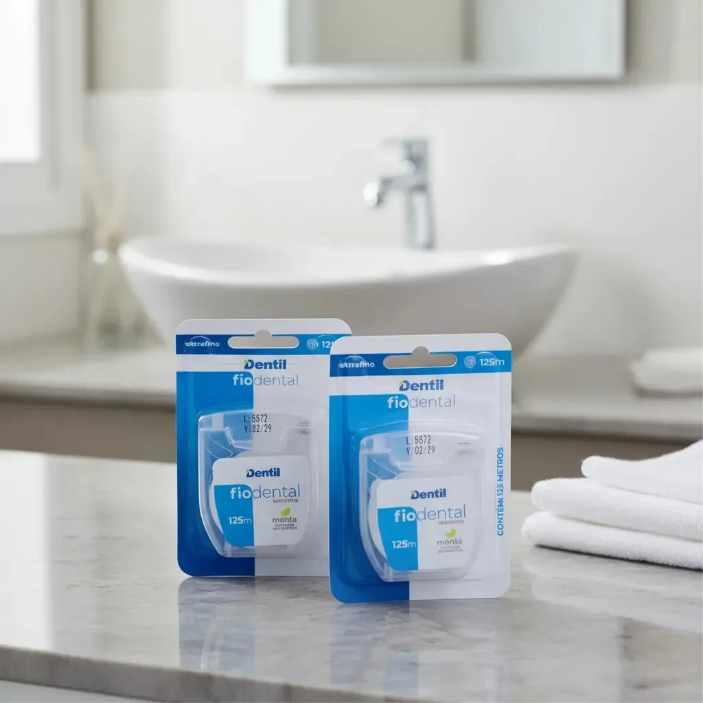 Fio Dental Extrafino Não Desfia Remove Placa Higiene Bucal Menta
