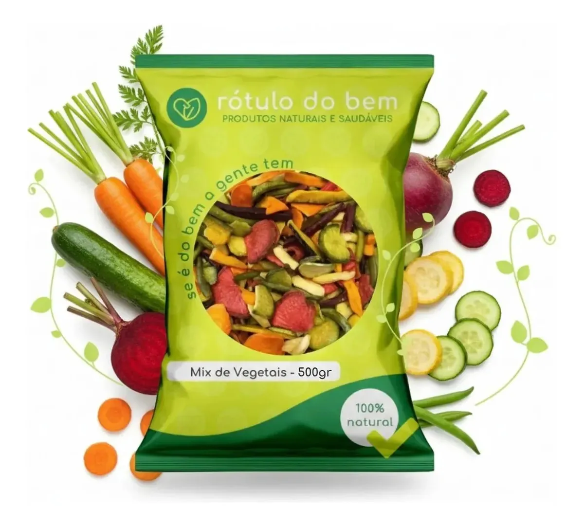 Mix Chips De Vegetais Liofilizados Crocantes 500gr
