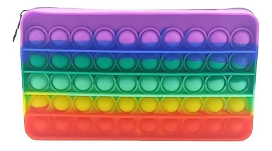 Estojo Pop It Fidget Toy Brinquedo Divertido