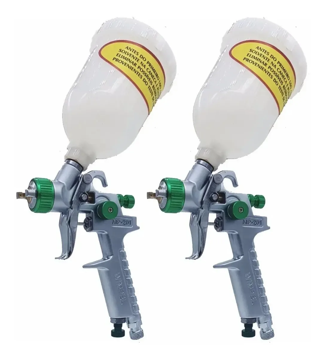 2 Pistolas Pintura Automotiva Profissional Hvlp Mp201 Wimpel
