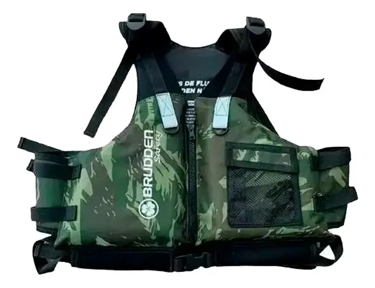 Colete Salva Vidas Brudden Safety Caiaque Confort Preto M Cor Camuflado