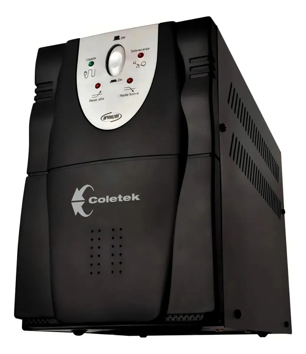 Estabilizador Coletek 3200VA Bivolt, Saída 115V – Preto