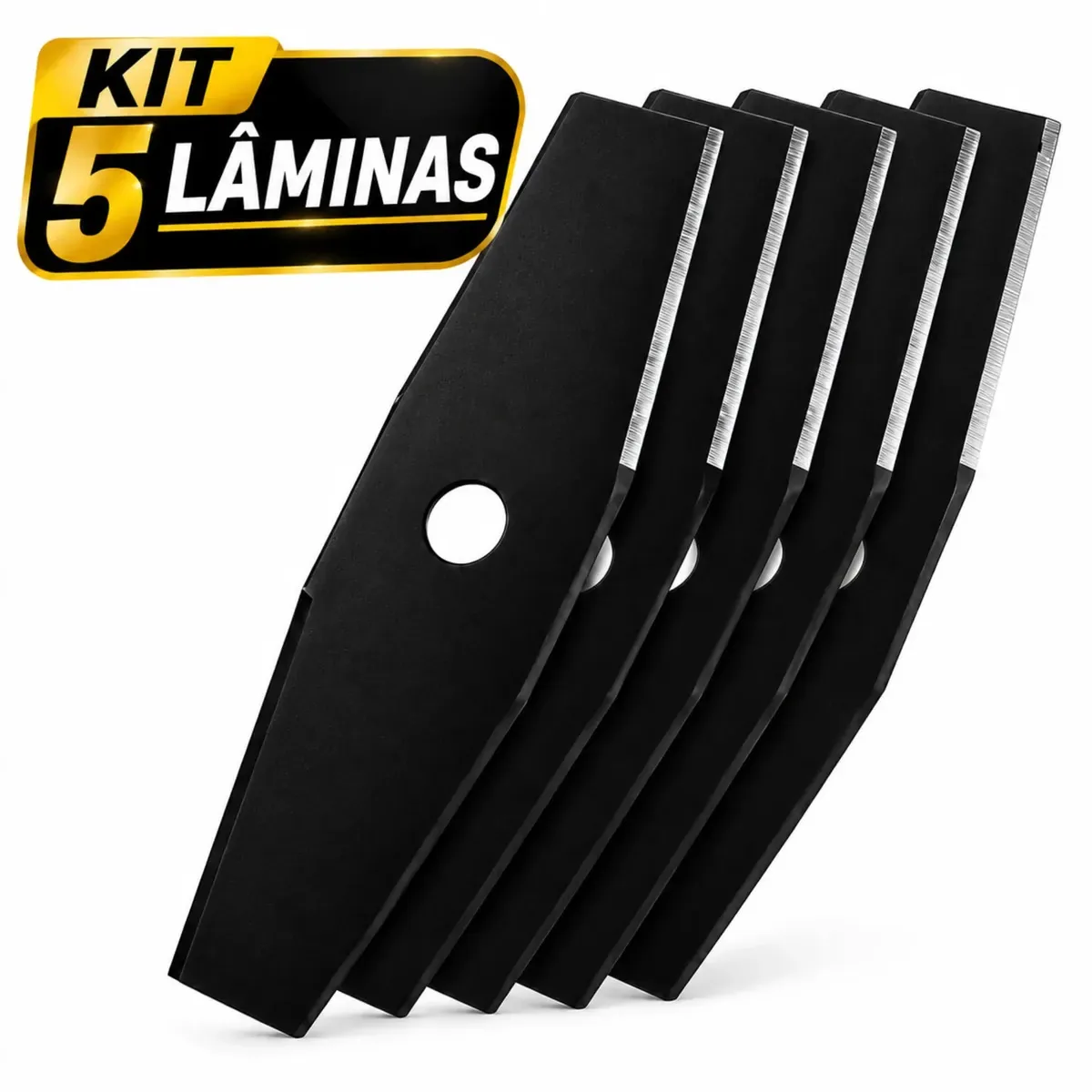 Kit 5 Lâminas Para Roçadeira de 2 Pontas Marwill – Corte Duplo e Alta Resistência