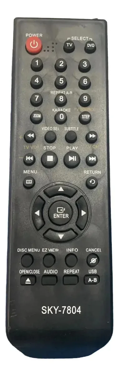 Controle Compatível Dvd Samsung P170 P366 Hd870 Dvd-p380k Preto