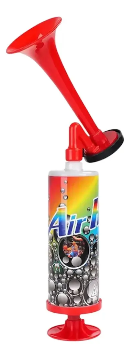 Corneta Mini Vuvuzela Copa Do Mundo Brasil - Buzina Manual Vermelha