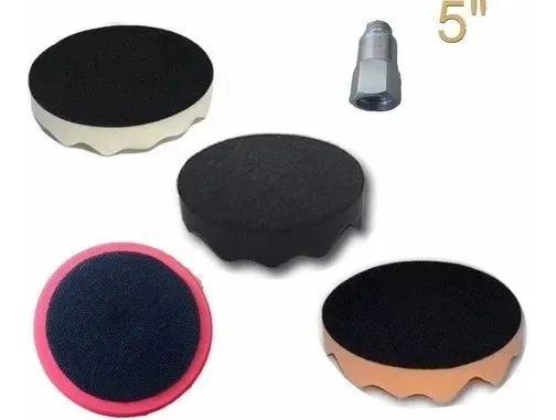 Kit de Boinas para Polimento e Suporte — 5" Polegadas