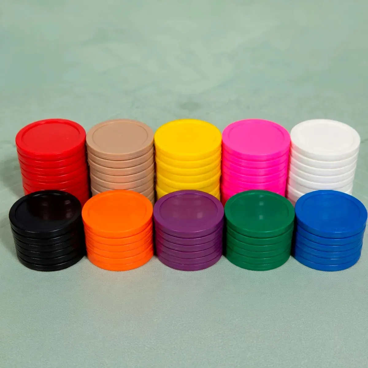 Kit 500 Fichas Sem Numeração Jogo Profissional Poker