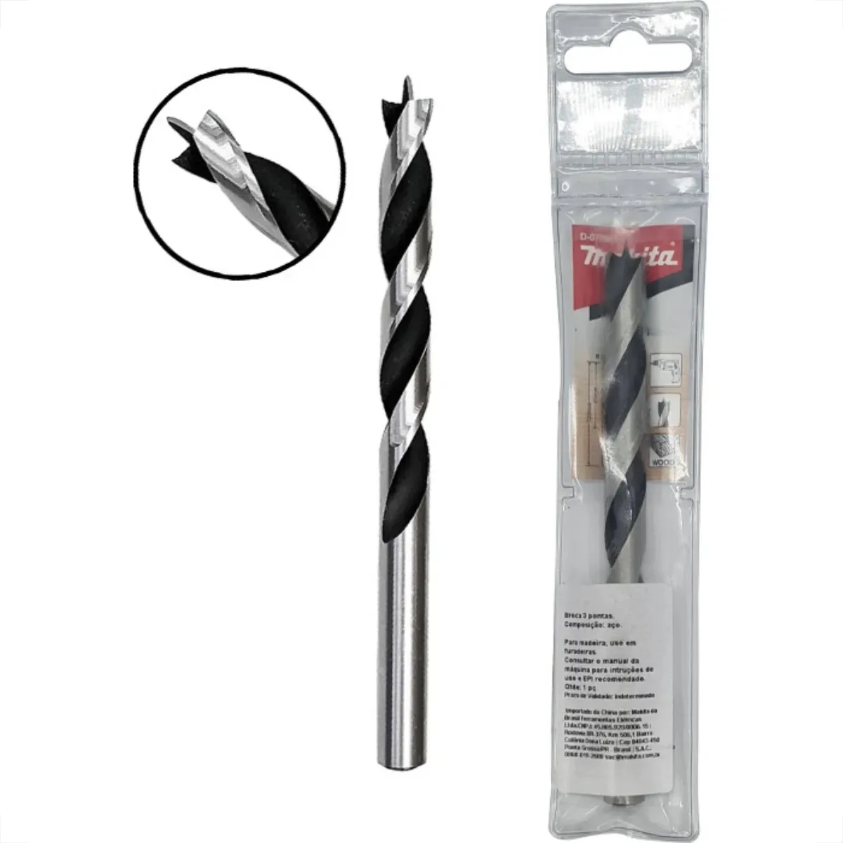 Makita Broca Aco Carbono 3ponta 10mm