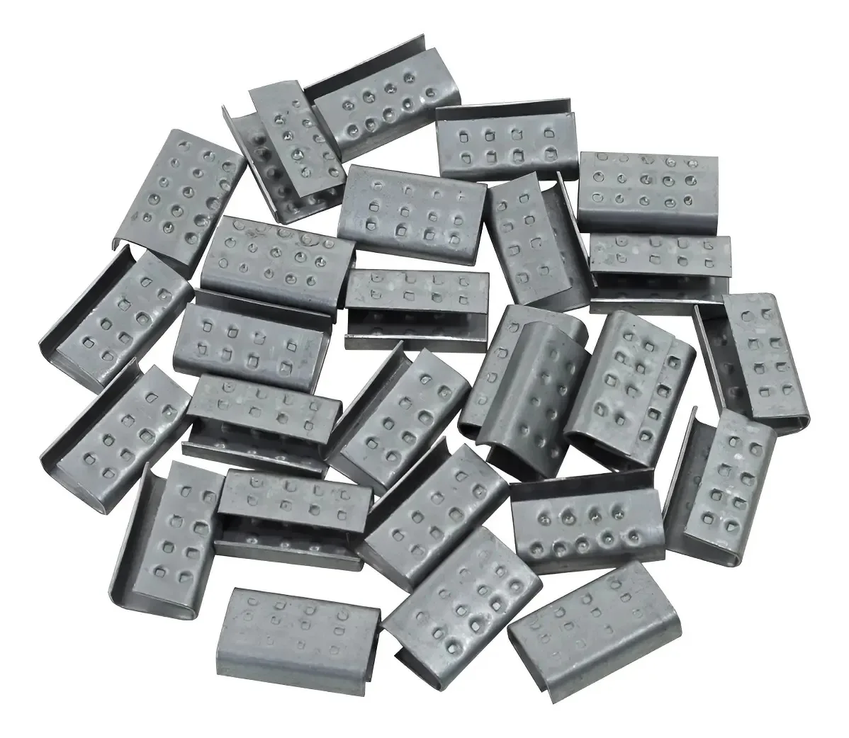 Selo Metálico Para Fita De Arquear 13mm Aço Galvanizado