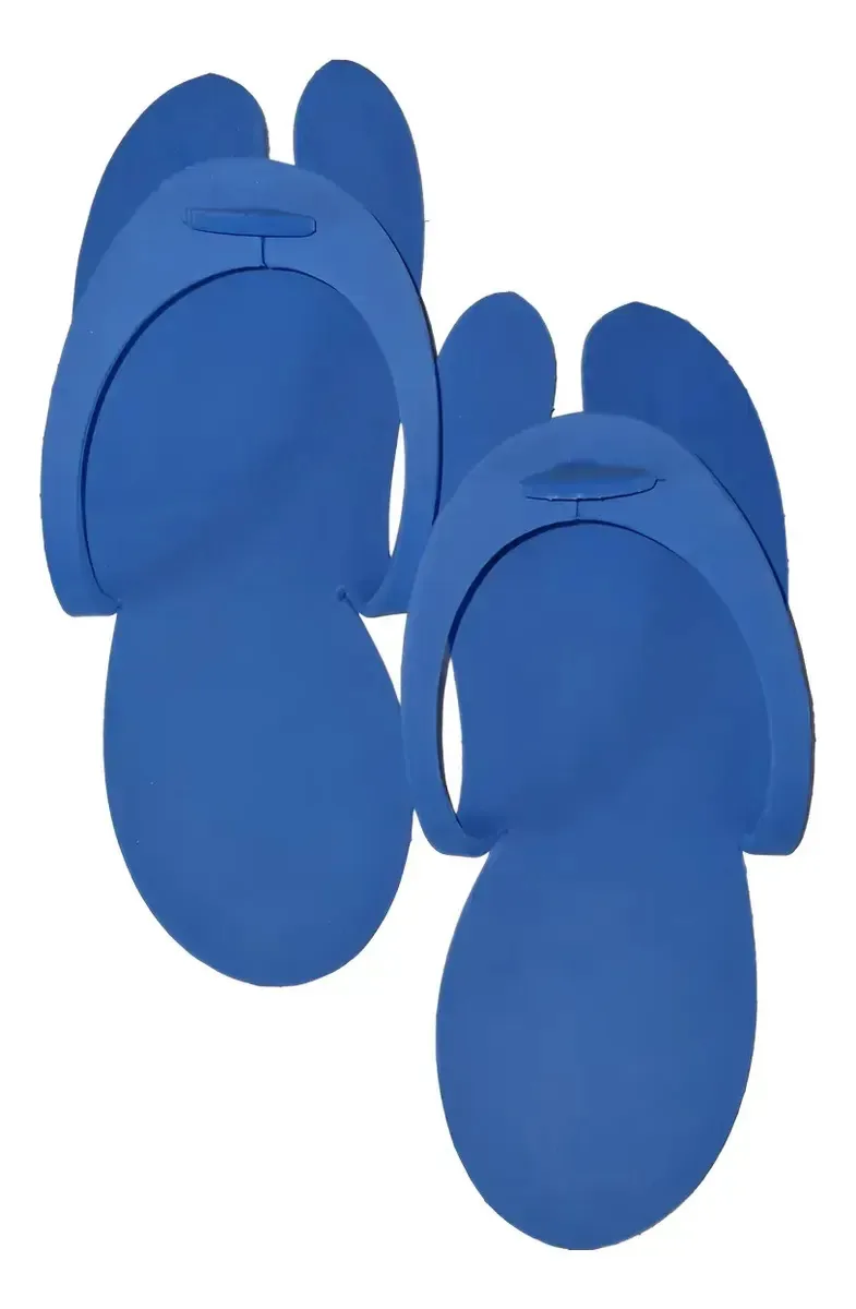 Chinelo Descartável de EVA, Pack com 20 Pares Azul – Tamanho até 40