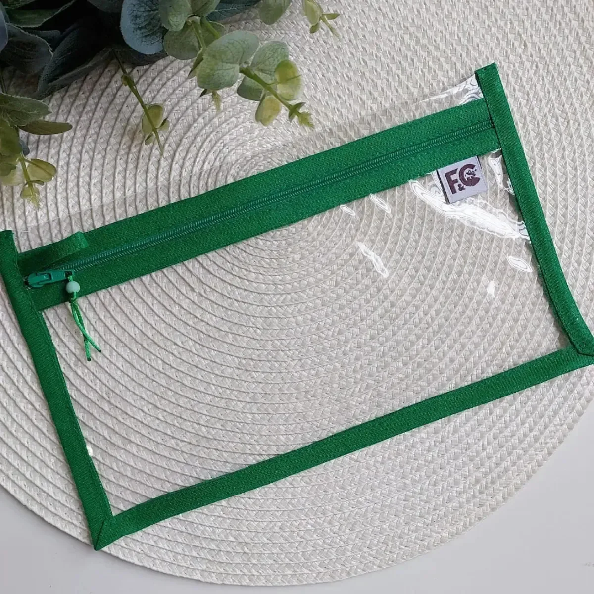 Porta-escova de dentes FC Presentes Perfeitos Higiene Bucal Escolar estojo de higiene infantil para escola e viagem verde