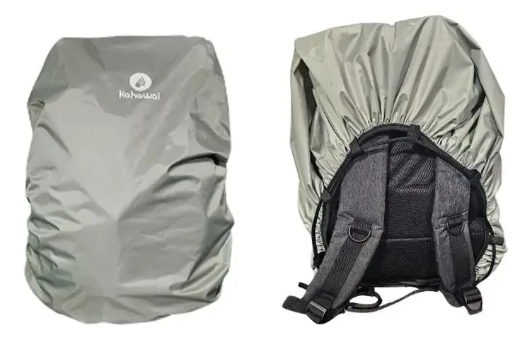 Capa De Mochila Para Chuva - 100% Impermeável Cinza