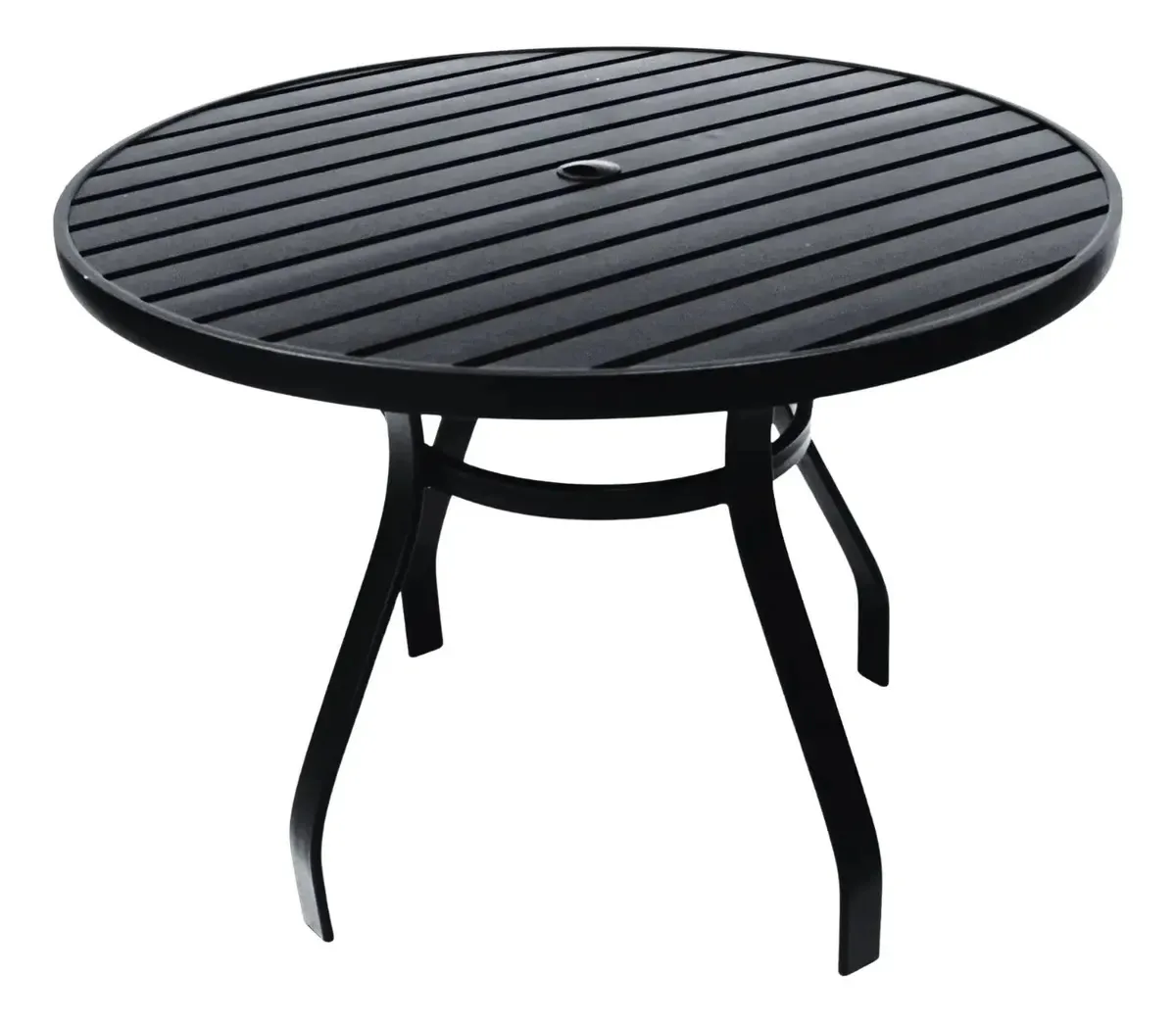 Mesa Redonda em Alumínio 120cm para Área de Lazer, Piscina ou Jardim