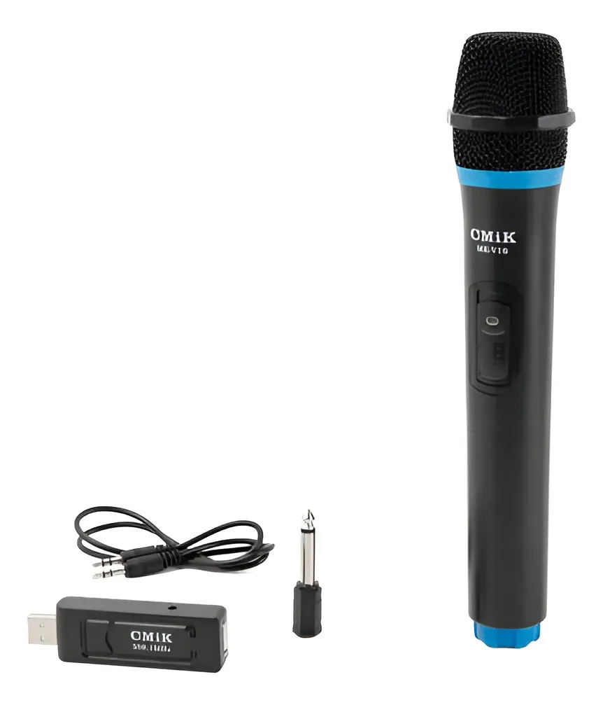 Microfone de karaokê Microfone sem fio Cmik-v16 Preto